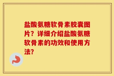 盐酸氨糖软骨素胶囊图片？详细介绍盐酸氨糖软骨素的功效和使用方法？