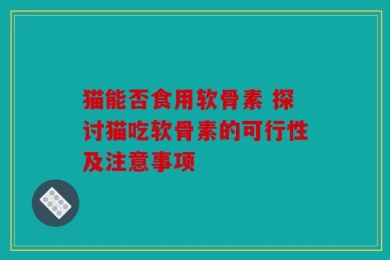 猫能否食用软骨素 探讨猫吃软骨素的可行性及注意事项