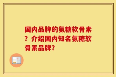 国内品牌的氨糖软骨素？介绍国内知名氨糖软骨素品牌？