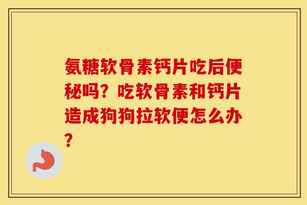 氨糖软骨素钙片吃后吗？吃软骨素和钙片造成狗狗拉软便怎么办？