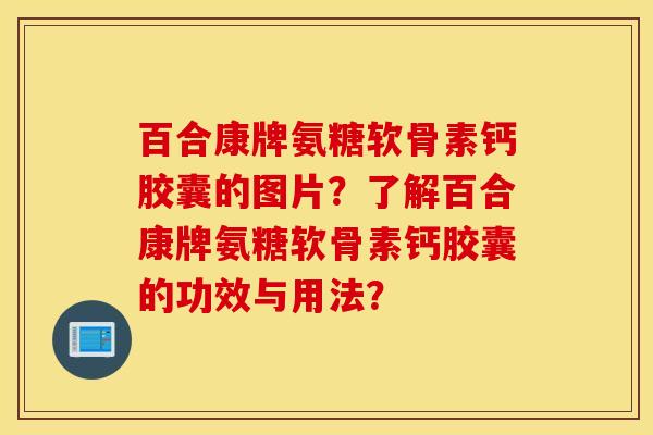 百合康牌氨糖软骨素钙胶囊的图片？了解百合康牌氨糖软骨素钙胶囊的功效与用法？