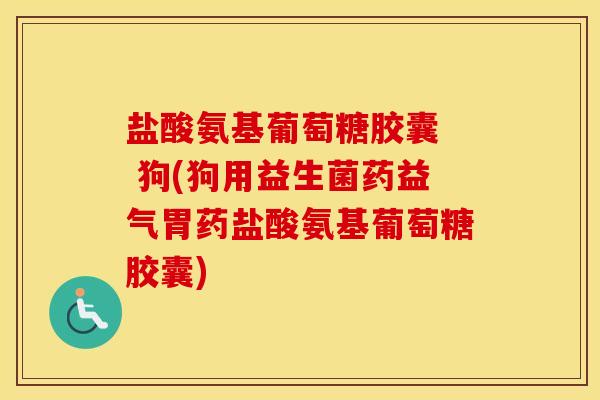 盐酸氨基葡萄糖胶囊  狗(狗用益生菌药益气胃药盐酸氨基葡萄糖胶囊)