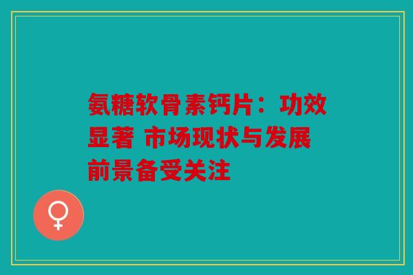 氨糖软骨素钙片：功效显著 市场现状与发展前景备受关注