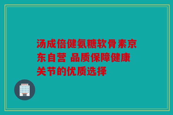 汤成倍健氨糖软骨素京东自营 品质保障健康关节的优质选择