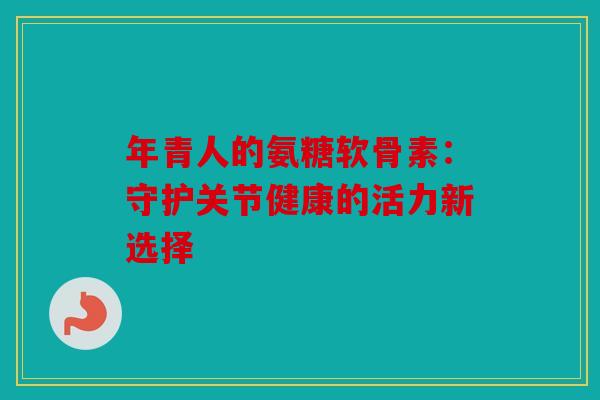 年青人的氨糖软骨素：守护关节健康的活力新选择