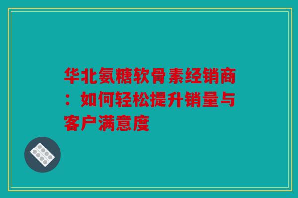 华北氨糖软骨素经销商：如何轻松提升销量与客户满意度