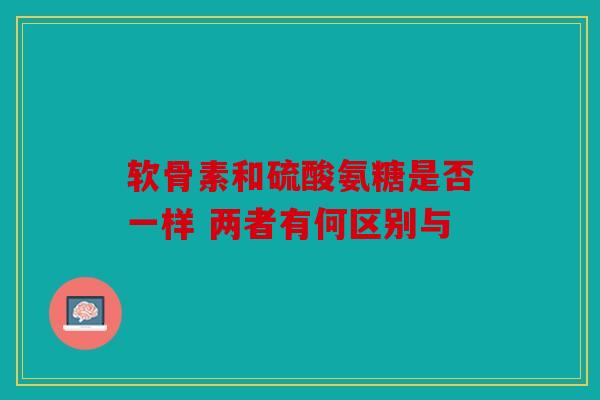 软骨素和硫酸氨糖是否一样 两者有何区别与