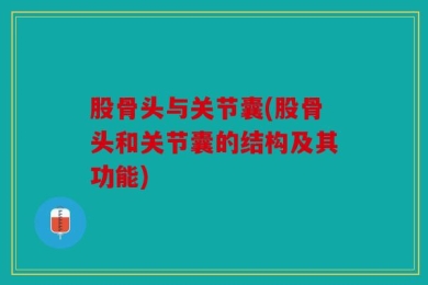 股骨头与关节囊(股骨头和关节囊的结构及其功能)