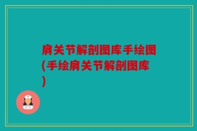 肩关节解剖图库手绘图(手绘肩关节解剖图库)
