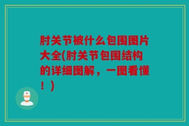 肘关节被什么包围图片大全(肘关节包围结构的详细图解，一图看懂！)