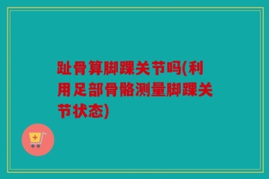 趾骨算脚踝关节吗(利用足部骨骼测量脚踝关节状态)