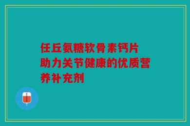 任丘氨糖软骨素钙片 助力关节健康的优质营养补充剂