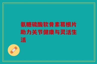 氨糖硫酸软骨素葛根片助力关节健康与灵活生活