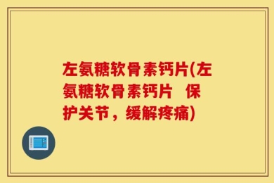 左氨糖软骨素钙片(左氨糖软骨素钙片  保护关节，缓解疼痛)