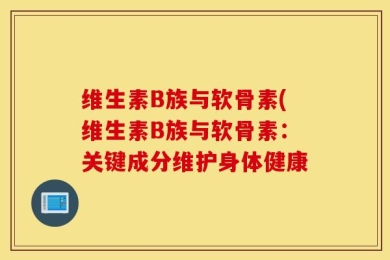 维生素B族与软骨素(维生素B族与软骨素：关键成分维护身体健康