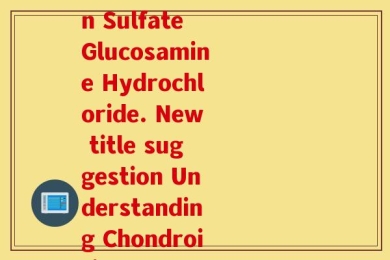 硫酸氨糖盐酸氨糖英文翻译(Translation of 硫酸氨糖盐酸氨糖 into English Chondroitin Sulfate Glucosamine Hydrochloride. New title suggestion Understanding Chondroitin Sulfate Glucosamine Hydrochloride - Benefits and Uses.)