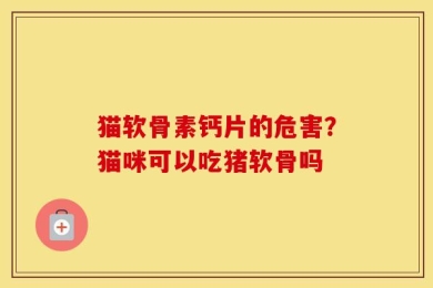 猫软骨素钙片的危害？猫咪可以吃猪软骨吗