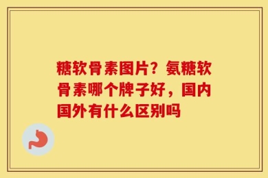 糖软骨素图片？氨糖软骨素哪个牌子好，国内国外有什么区别吗