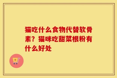 猫吃什么食物代替软骨素？猫咪吃甜菜根粉有什么好处