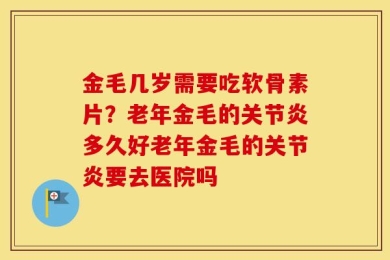 金毛几岁需要吃软骨素片？老年金毛的关节炎多久好老年金毛的关节炎要去医院吗
