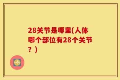 28关节是哪里(人体哪个部位有28个关节？)