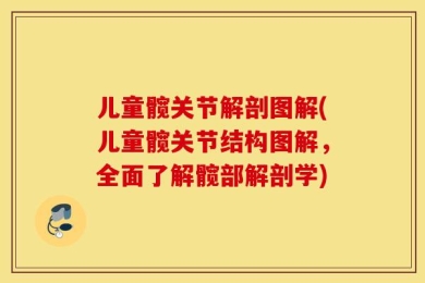 儿童髋关节解剖图解(儿童髋关节结构图解，全面了解髋部解剖学)