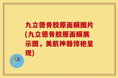 九立德骨胶原面膜图片(九立德骨胶原面膜展示图，美肌神器惊艳呈现)