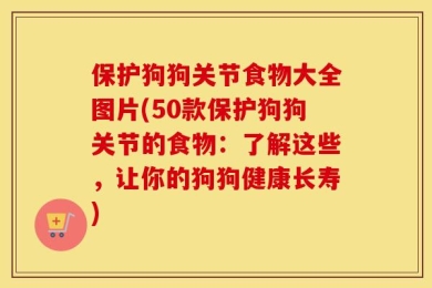 保护狗狗关节食物大全图片(50款保护狗狗关节的食物：了解这些，让你的狗狗健康长寿)