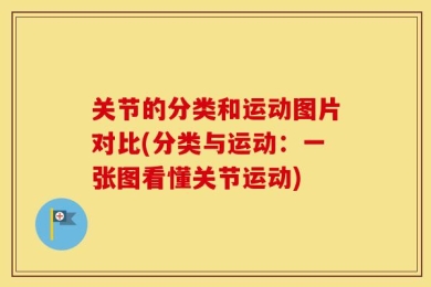 关节的分类和运动图片对比(分类与运动：一张图看懂关节运动)