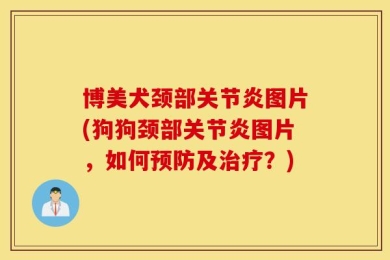 博美犬颈部关节炎图片(狗狗颈部关节炎图片，如何预防及治疗？)