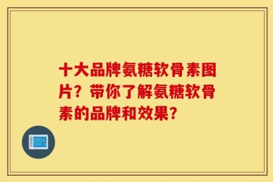 十大品牌氨糖软骨素图片？带你了解氨糖软骨素的品牌和效果？