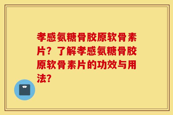 孝感氨糖骨胶原软骨素片？了解孝感氨糖骨胶原软骨素片的功效与用法？