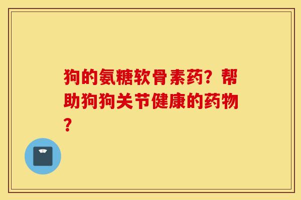 狗的氨糖软骨素药?帮助狗狗关节健康的? 狗的氨糖软骨素药?帮助狗狗关节健康的?