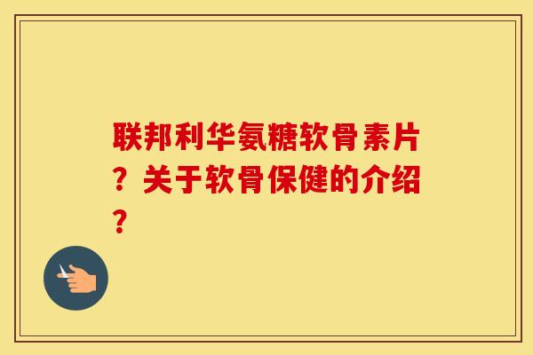 联邦利华氨糖软骨素片?关于软骨保健的介绍? 联邦利华氨糖软骨素片?关于软骨保健的介绍?