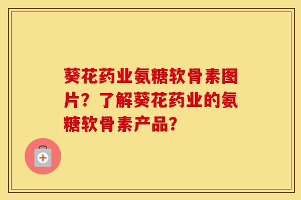 葵花药业氨糖软骨素图片?了解葵花药业的氨糖软骨素产品? 葵花药业氨糖软骨素图片?了解葵花药业的氨糖软骨素产品?