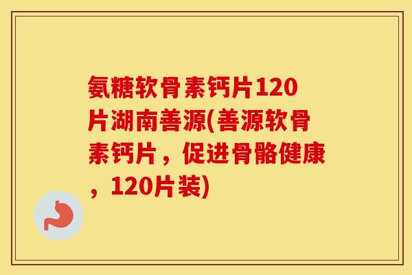 氨糖软骨素钙片120片湖南善源(善源软骨素钙片，促进骨骼健康，120片装)