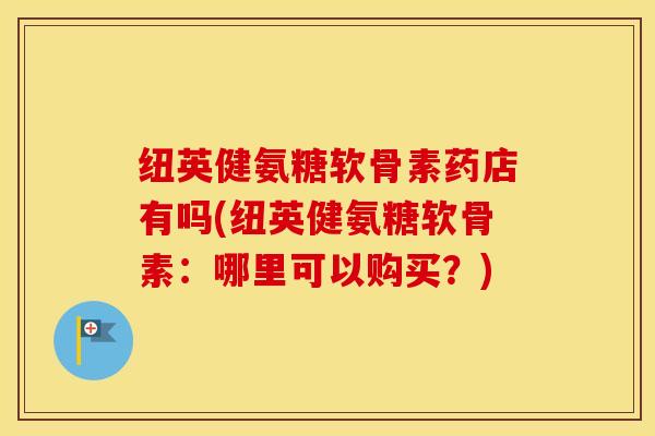 纽英健氨糖软骨素药店有吗(纽英健氨糖软骨素：哪里可以购买？)