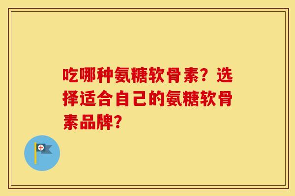 吃哪种氨糖软骨素?选择适合自己的氨糖软骨素品牌? 吃哪种氨糖软骨素?选择适合自己的氨糖软骨素品牌?