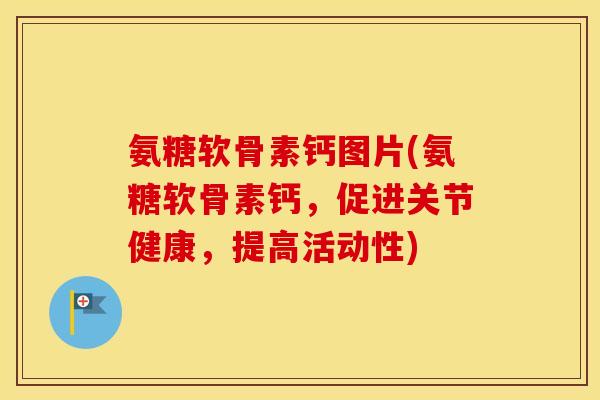 氨糖软骨素钙图片(氨糖软骨素钙，促进关节健康，提高活动性)