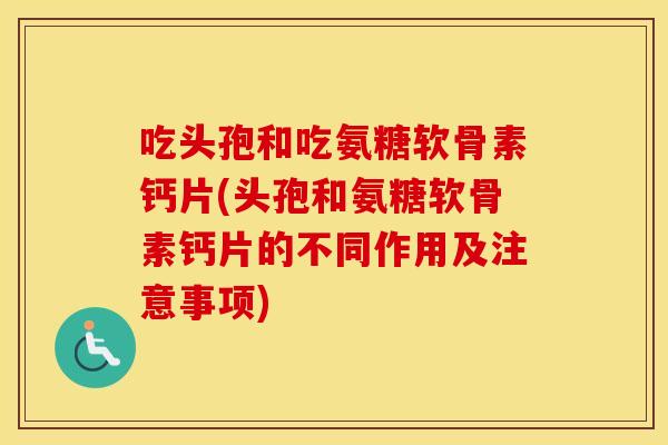 吃头孢和吃氨糖软骨素钙片(头孢和氨糖软骨素钙片的不同作用及注意事项) 吃头孢和吃氨糖软骨素钙片(头孢和氨糖软骨素钙片的不同作用及注意事项)