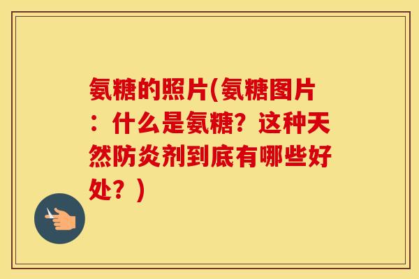 氨糖的照片(氨糖图片:什么是氨糖?这种天然防炎剂到底有哪些好处?) 氨糖的照片(氨糖图片:什么是氨糖?这种天然防炎剂到底有哪些好处?)