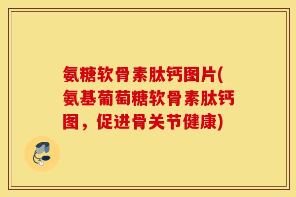 氨糖软骨素肽钙图片(氨基葡萄糖软骨素肽钙图，促进骨关节健康)