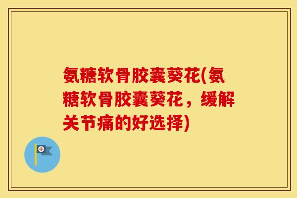 氨糖软骨胶囊葵花(氨糖软骨胶囊葵花,缓解关节痛的好选择) 氨糖软骨胶囊葵花(氨糖软骨胶囊葵花,缓解关节痛的好选择)