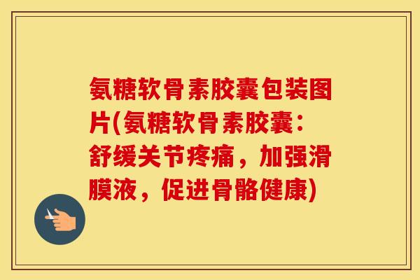 氨糖软骨素胶囊包装图片(氨糖软骨素胶囊：舒缓关节，加强滑膜液，促进骨骼健康)
