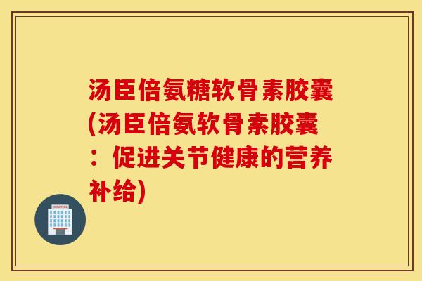 汤臣倍氨糖软骨素胶囊(汤臣倍氨软骨素胶囊:促进关节健康的营养补给) 汤臣倍氨糖软骨素胶囊(汤臣倍氨软骨素胶囊:促进关节健康的营养补给)
