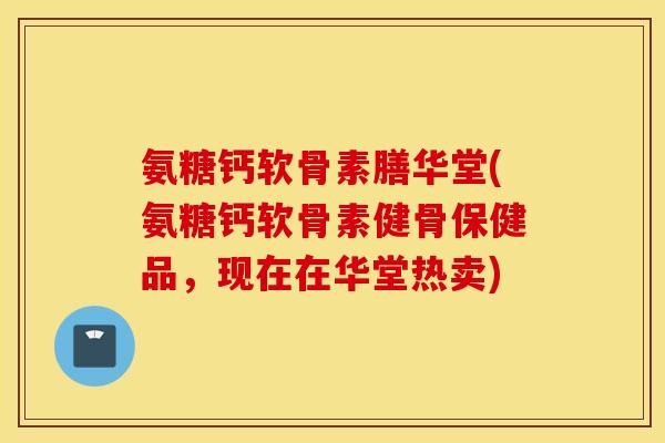 氨糖钙软骨素膳华堂(氨糖钙软骨素健骨保健品，现在在华堂热卖)