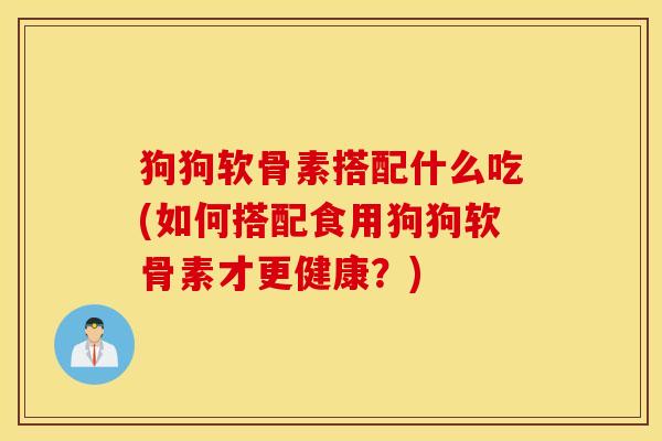 狗狗软骨素搭配什么吃(如何搭配食用狗狗软骨素才更健康?) 狗狗软骨素搭配什么吃(如何搭配食用狗狗软骨素才更健康?)