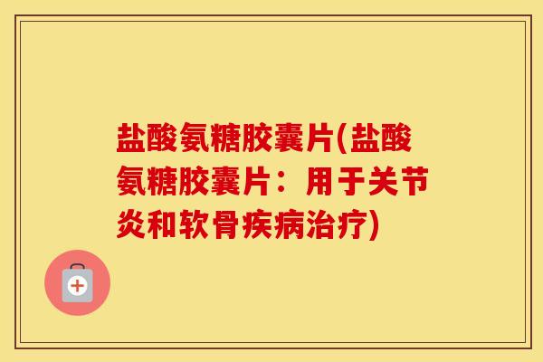 盐酸氨糖胶囊片(盐酸氨糖胶囊片：用于和软骨)