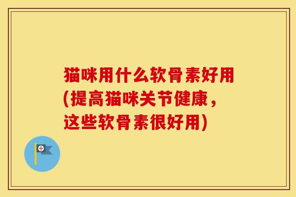 猫咪用什么软骨素好用(提高猫咪关节健康，这些软骨素很好用)