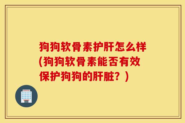 狗狗软骨素怎么样(狗狗软骨素能否有效保护狗狗的？)